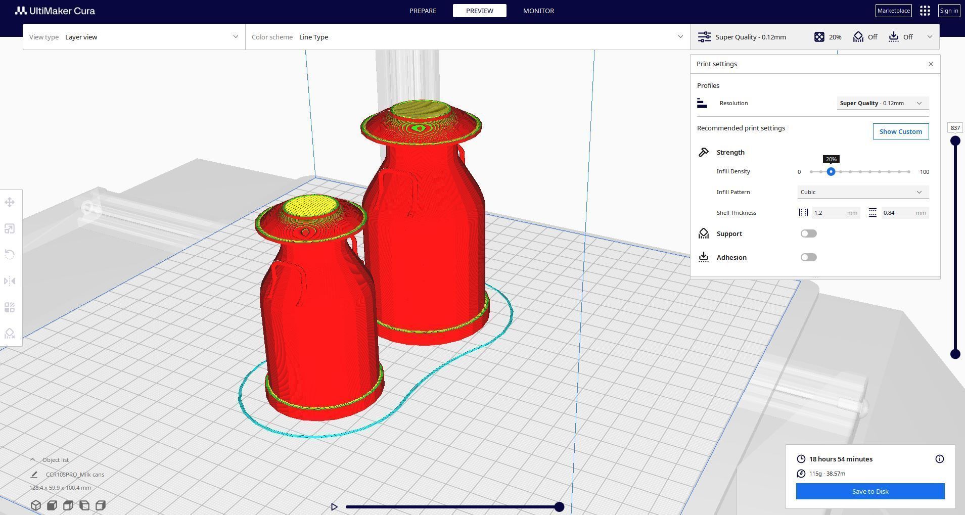 milk cans 3D print model_6