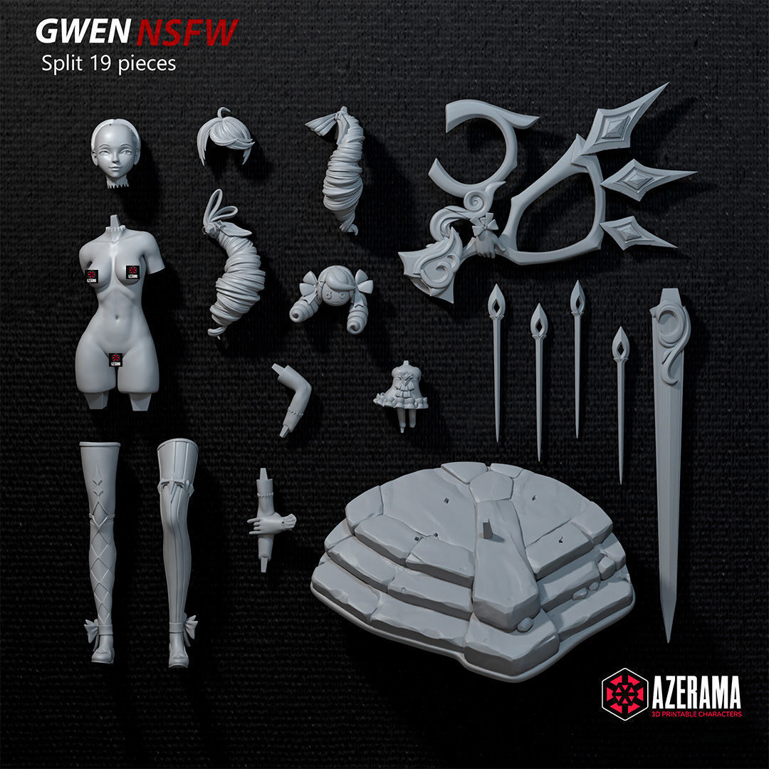 Gwen NSFW STL Ready for 3D Printing 3D print model_8