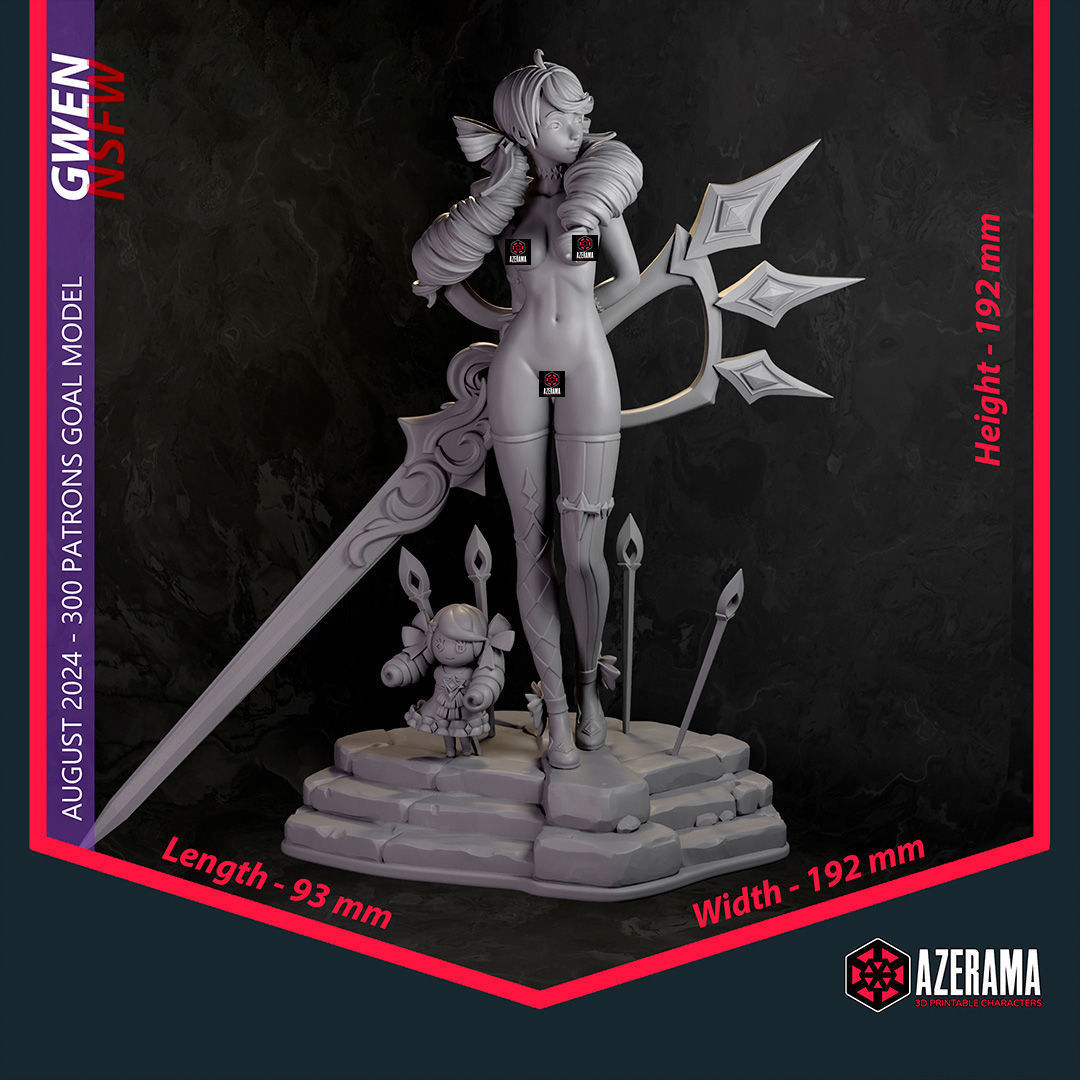 Gwen NSFW STL Ready for 3D Printing 3D print model_7