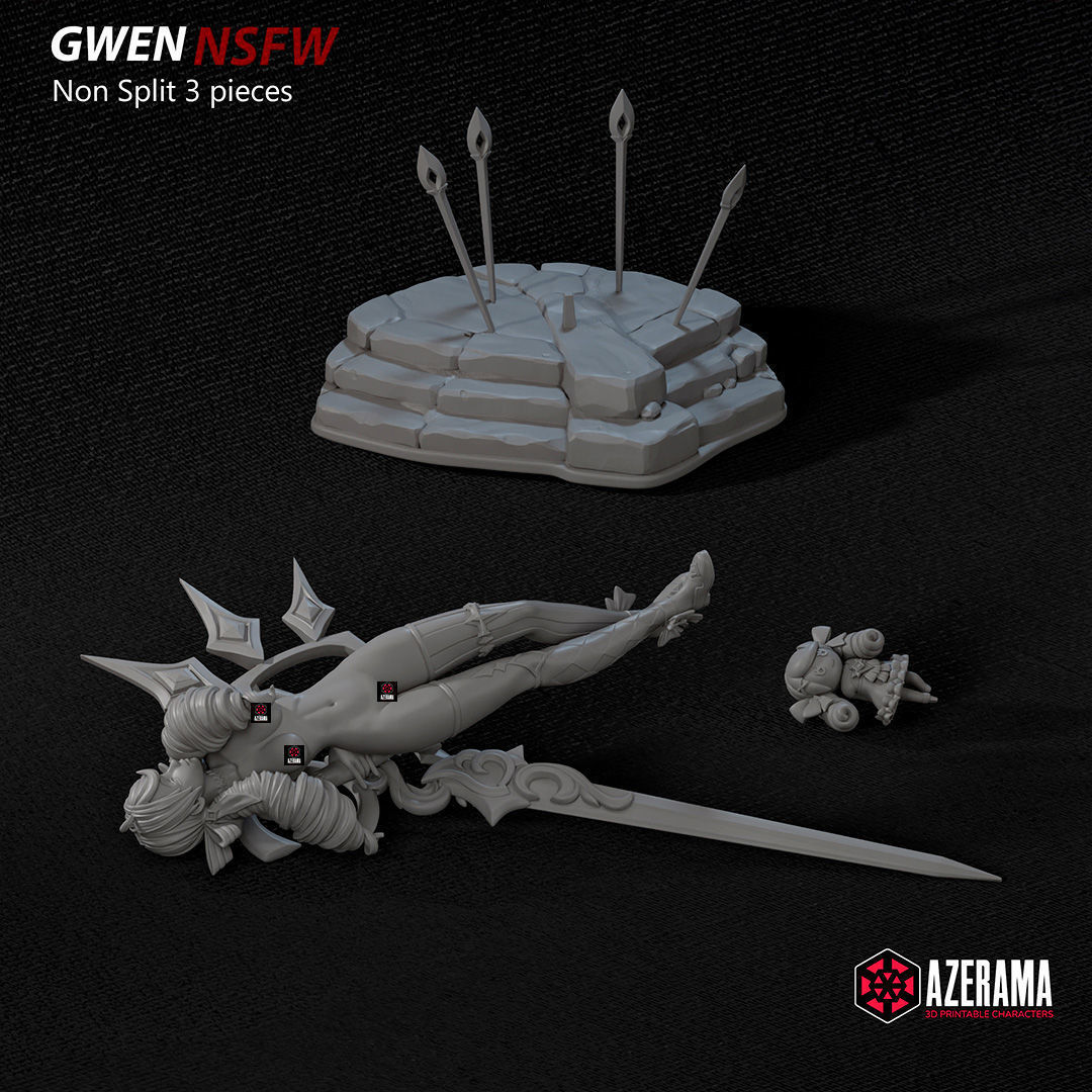 Gwen NSFW STL Ready for 3D Printing 3D print model_6