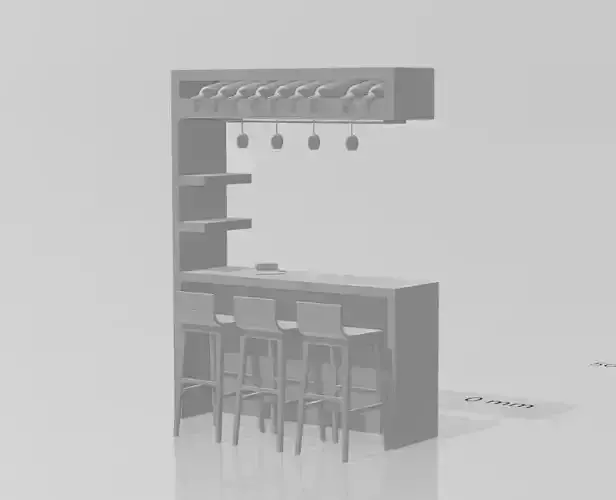 bar kitchen 3D print model