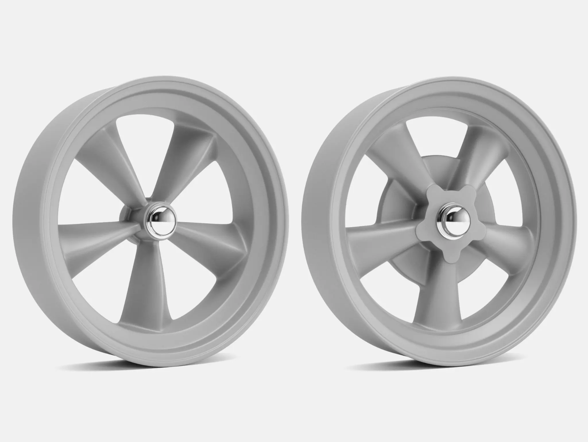 15x4 American Racing Spindle Mag Wheels 3D print model