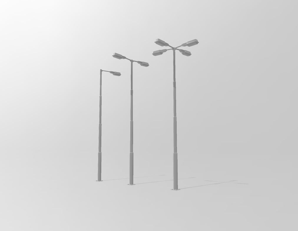 street lamp 3D print model_2