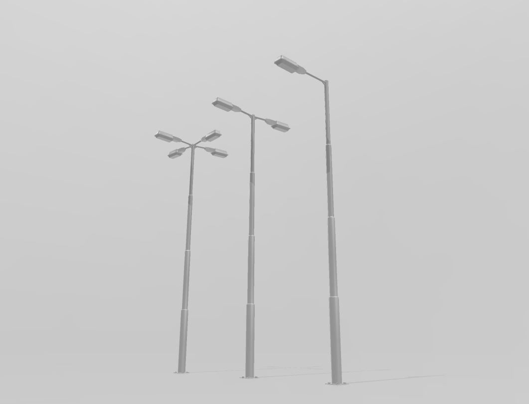 street lamp 3D print model_3