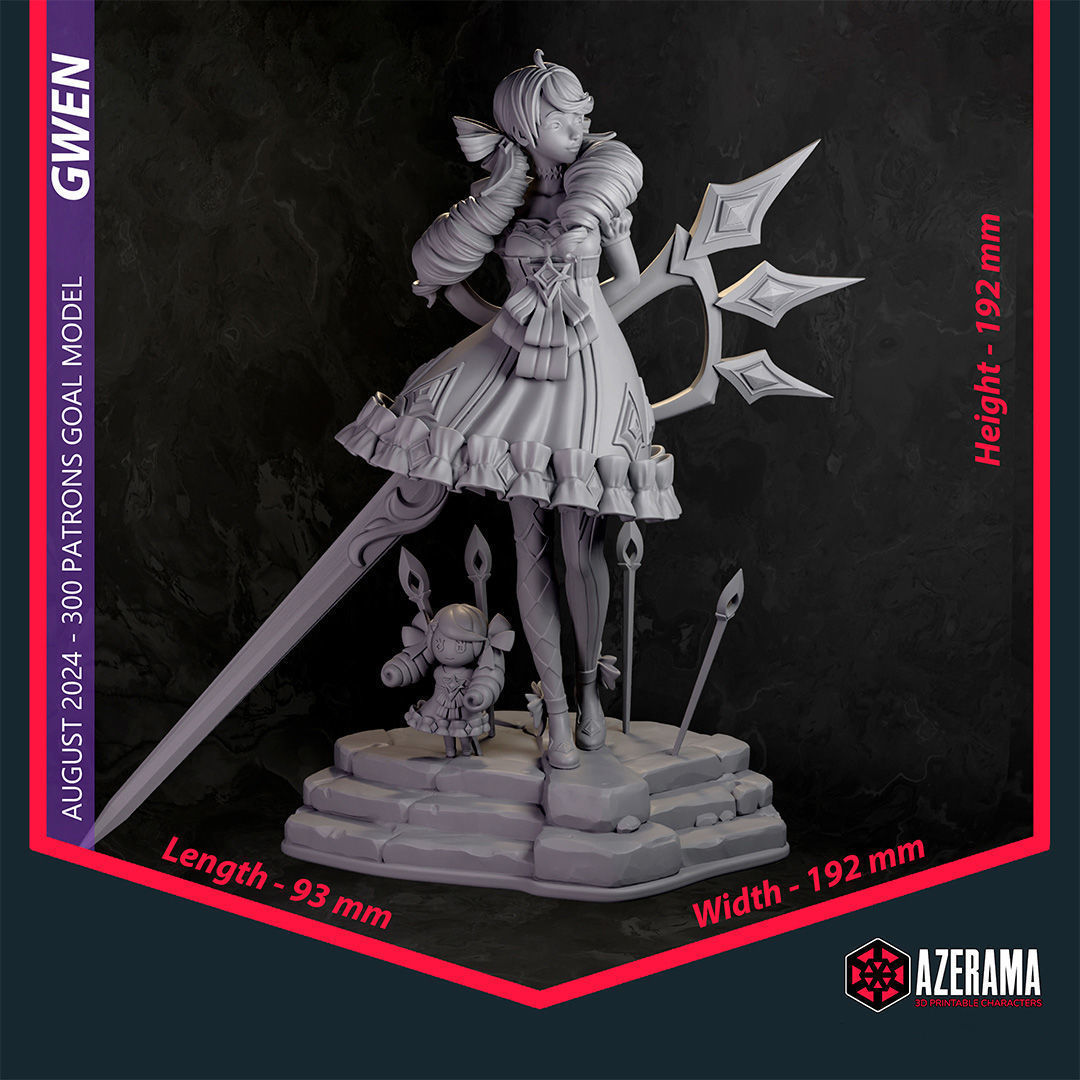 Gwen STL Ready for 3D Printing 3D print model_1