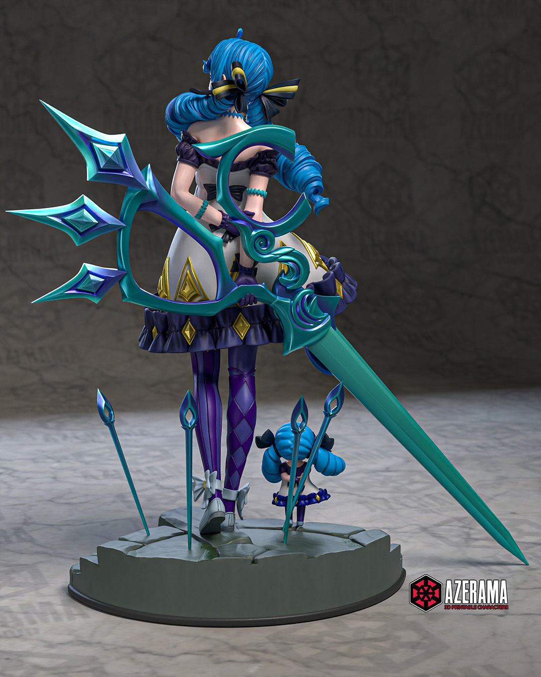 Gwen STL Ready for 3D Printing 3D print model_8