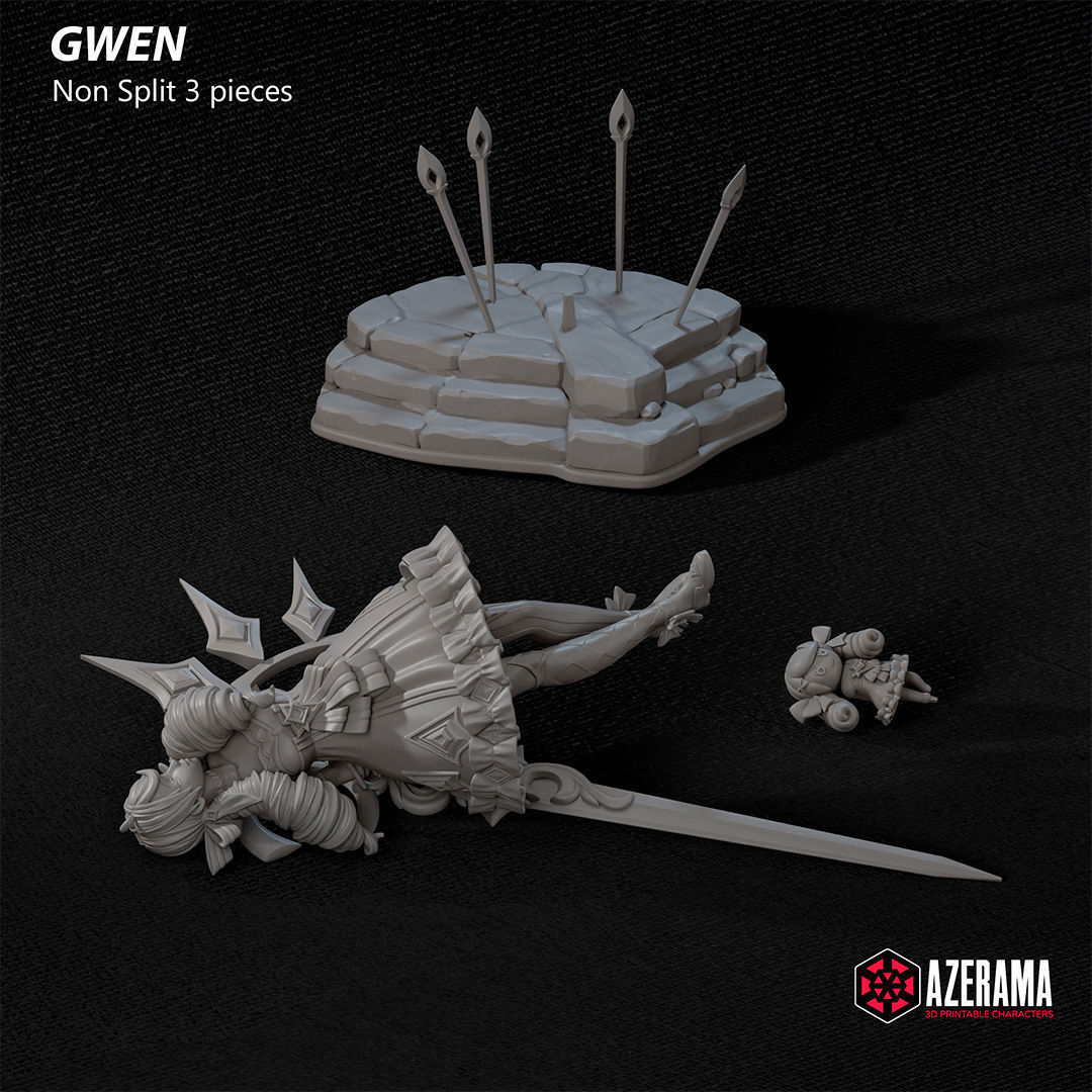 Gwen STL Ready for 3D Printing 3D print model_7