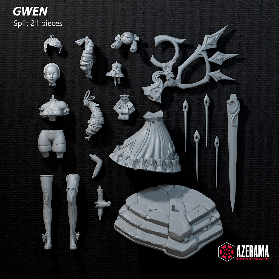 Gwen STL Ready for 3D Printing 3D print model_5