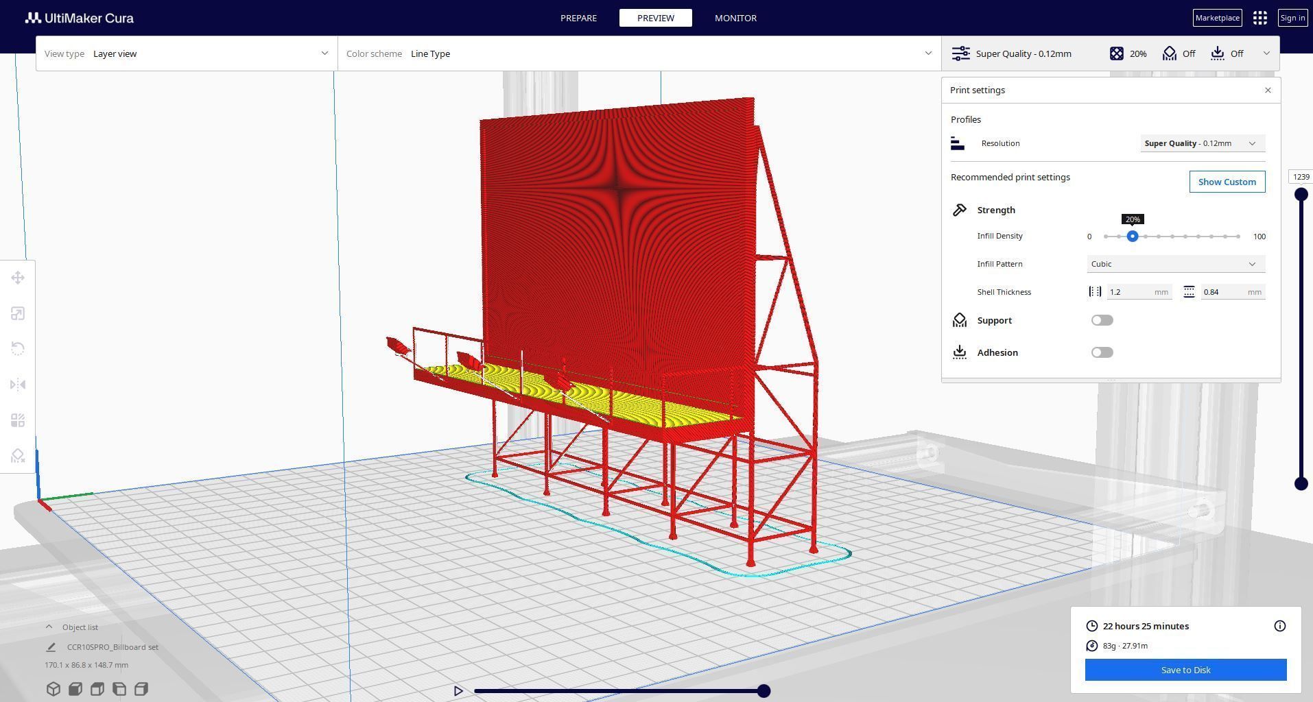 Billboard set 3D print model_1