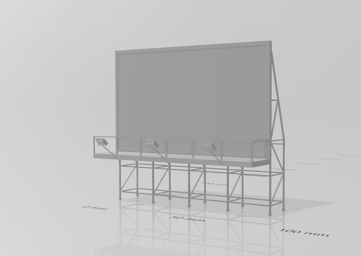 Billboard set 3D print model_2