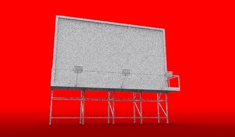 Billboard set 3D print model_3