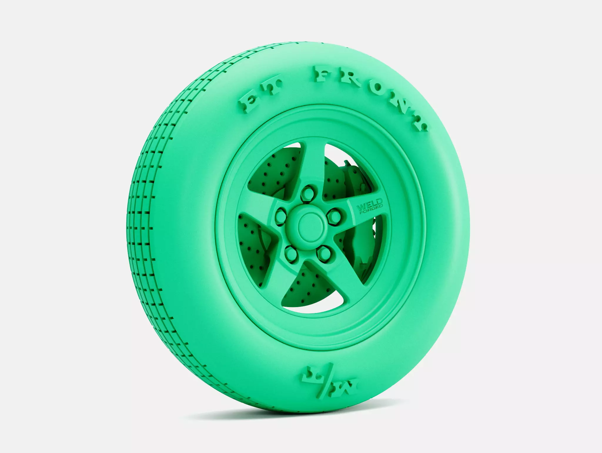 15x5 Weld S71 Wheel MT ET Front Tire 3D print model