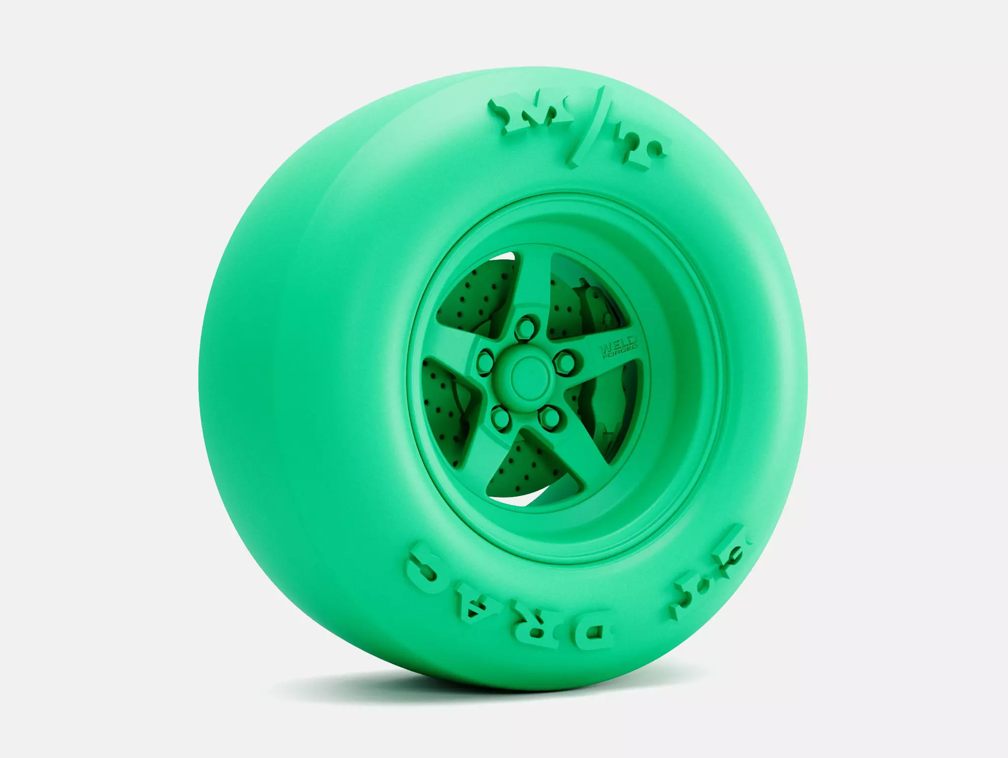15x10 Weld S71 Wheel MT Drag Slick 3D print model_1