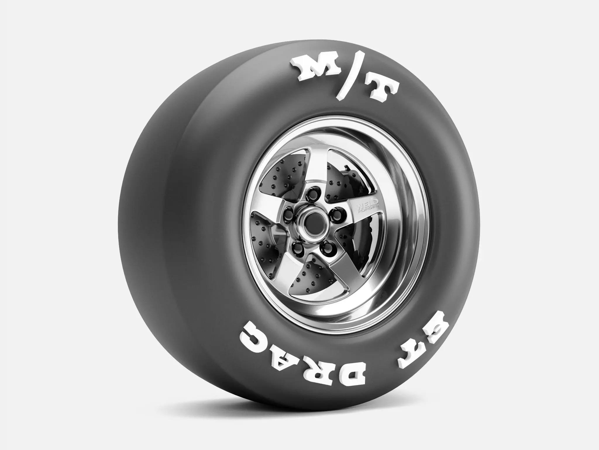 15x10 Weld S71 Wheel MT Drag Slick 3D print model_0