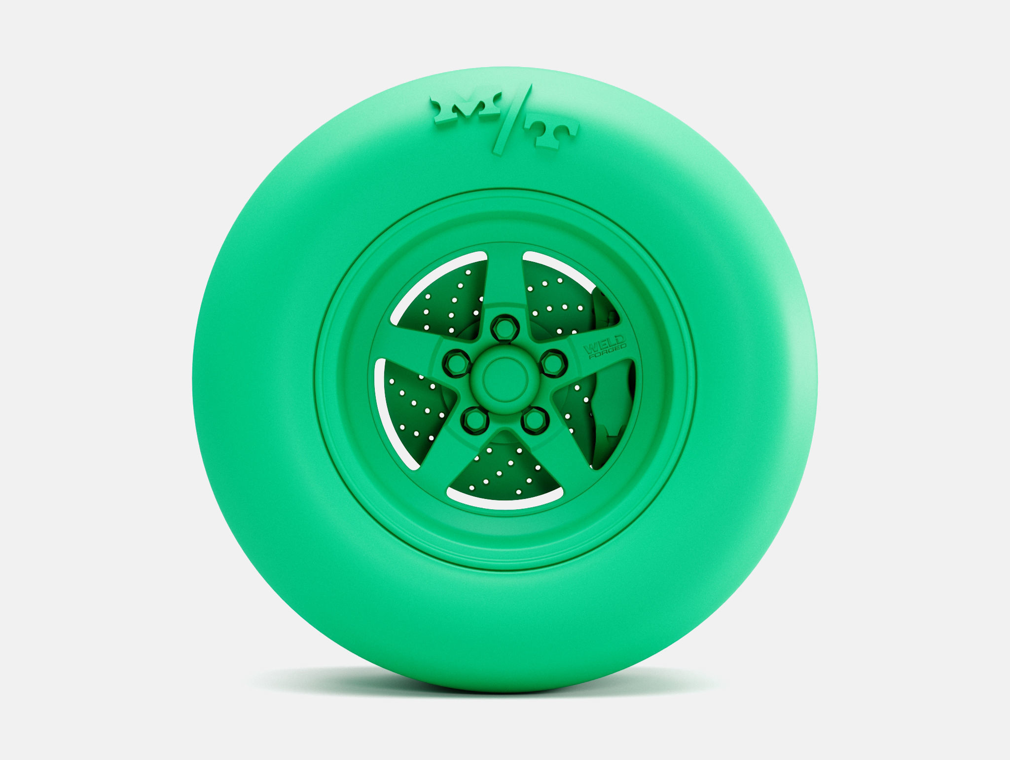 15x10 Weld S71 Wheel MT Drag Slick 3D print model_3