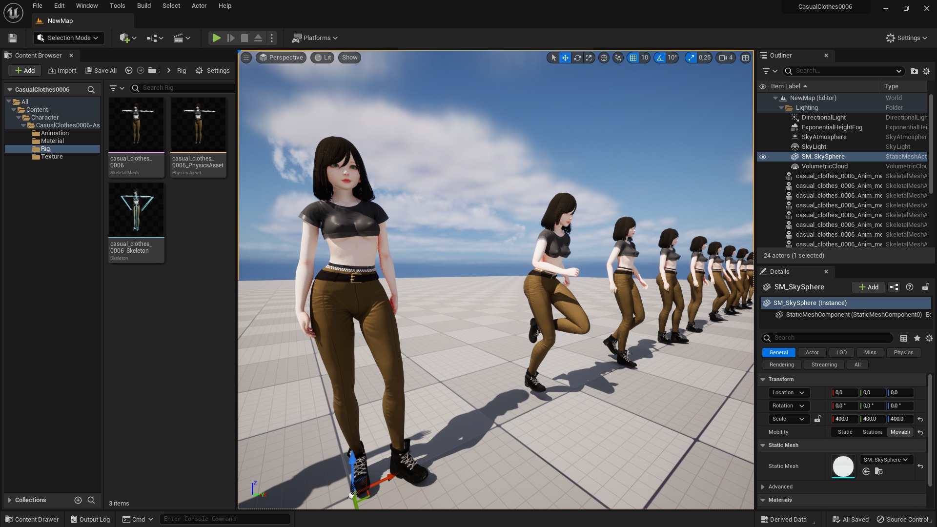 Casual Clothing 0006 - UE5 - Unity - Blender - Animated Low-poly 3D model_8