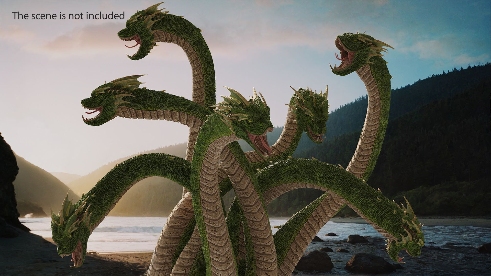 Hydra Rigged for Cinema 4D 3D model