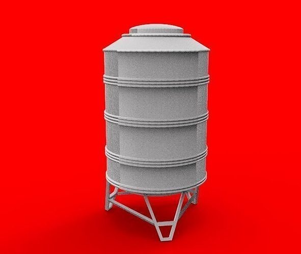 rooftop Water Tank 3D print model