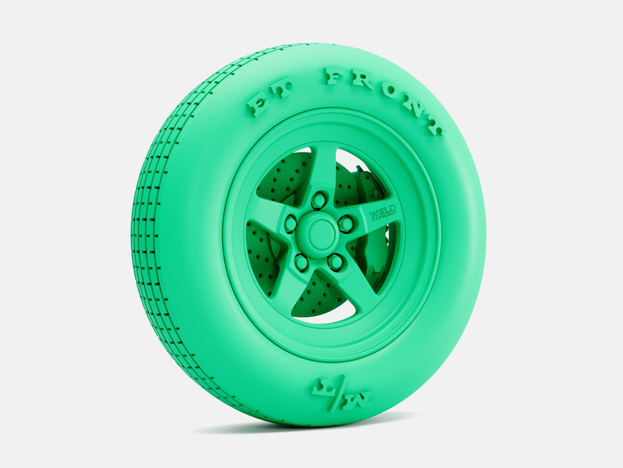 15x5 15x10 Weld S71 Wheels MT Tires 3D print model_1