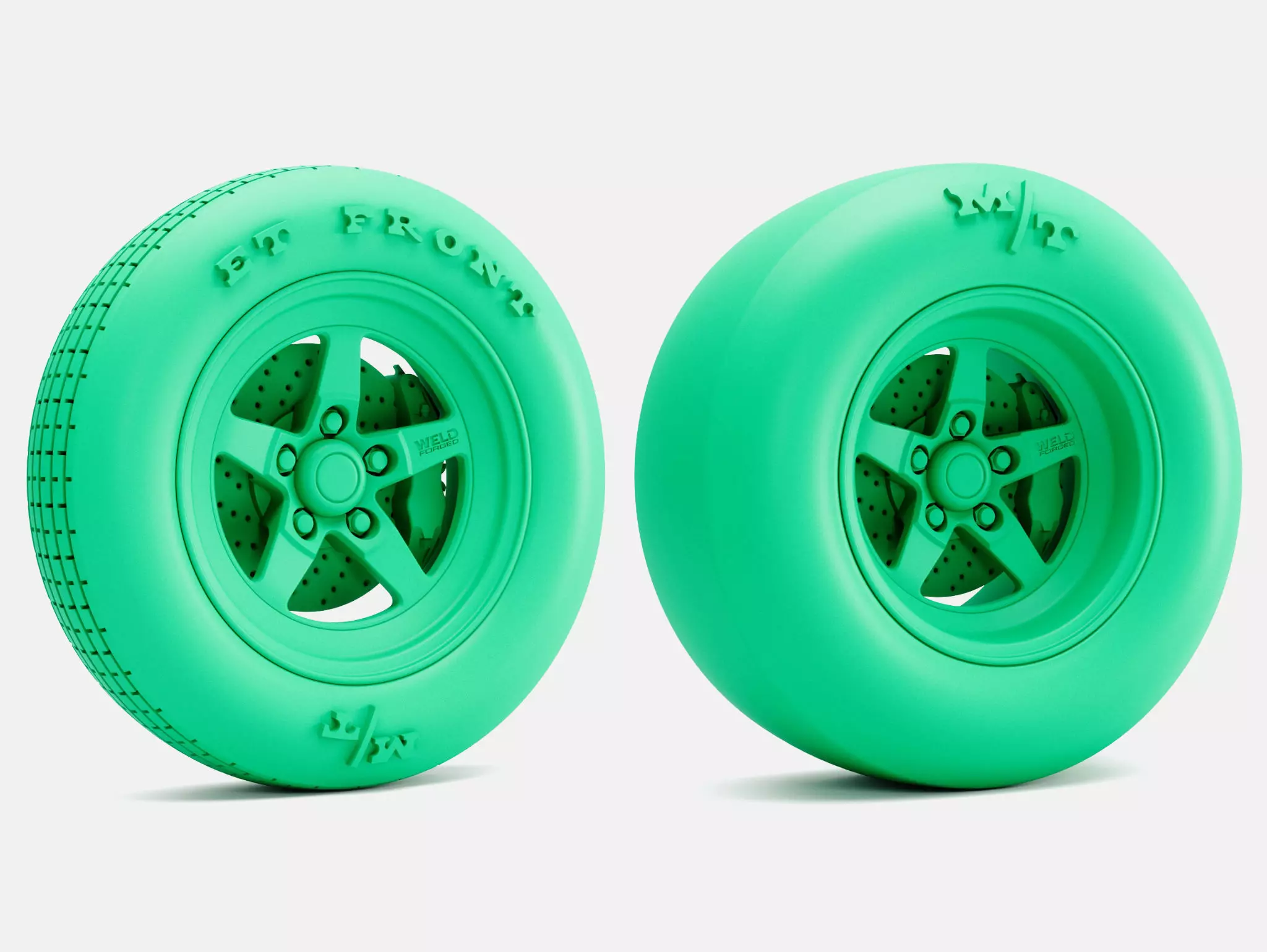 15x5 15x10 Weld S71 Wheels MT Tires 3D print model_0