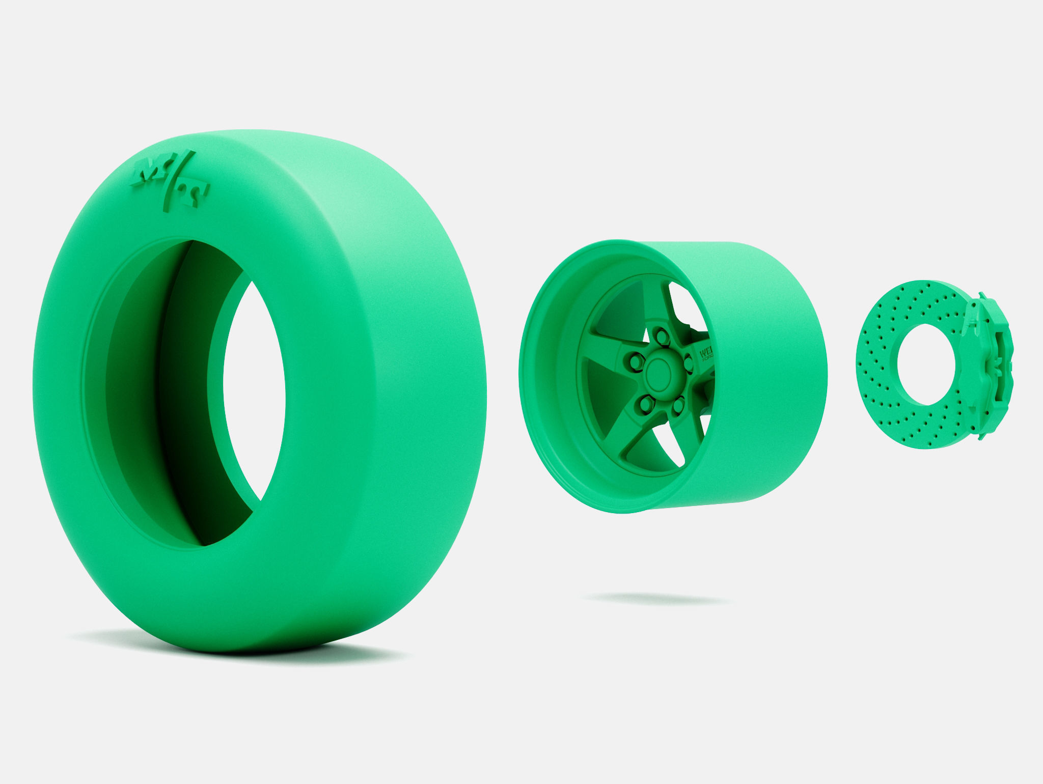 15x5 15x10 Weld S71 Wheels MT Tires 3D print model_6