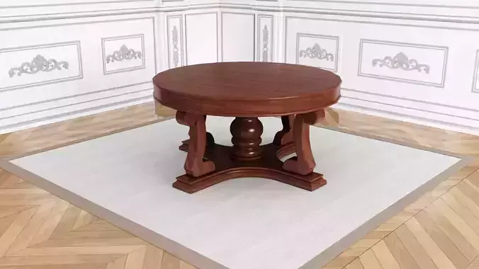 wooden classic table furniture desain