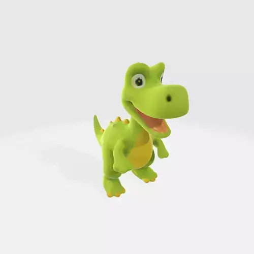 Adorable Cartoon Dinosaur