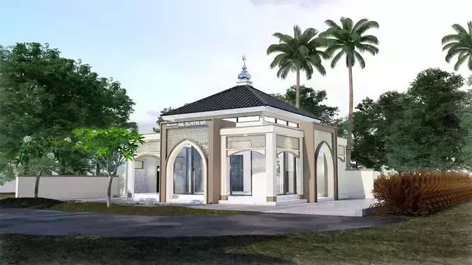 Small Modern Minimalist Modern Mosque Room Prayer 