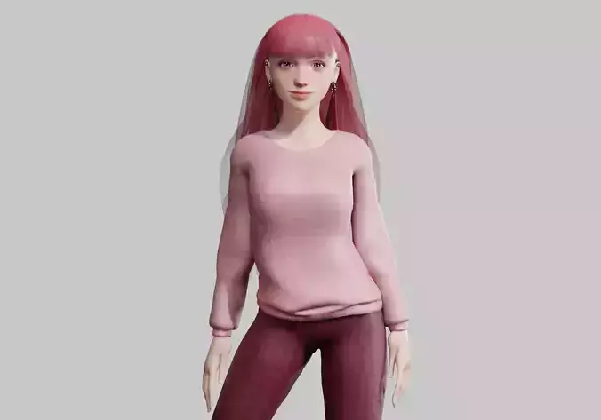 Standard cute Woman V31833 