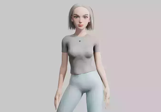 cute Young Woman V28924 