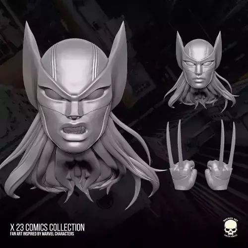 X 23 comics fan art 3D printable File For Action Figures