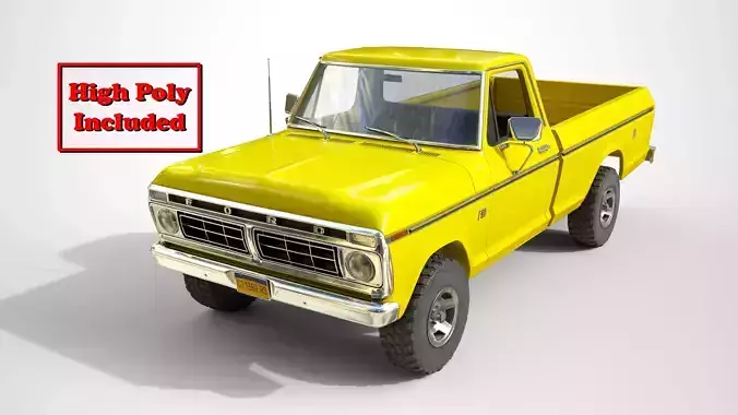 Ford Classic F100 pickup 1976 New Yellow