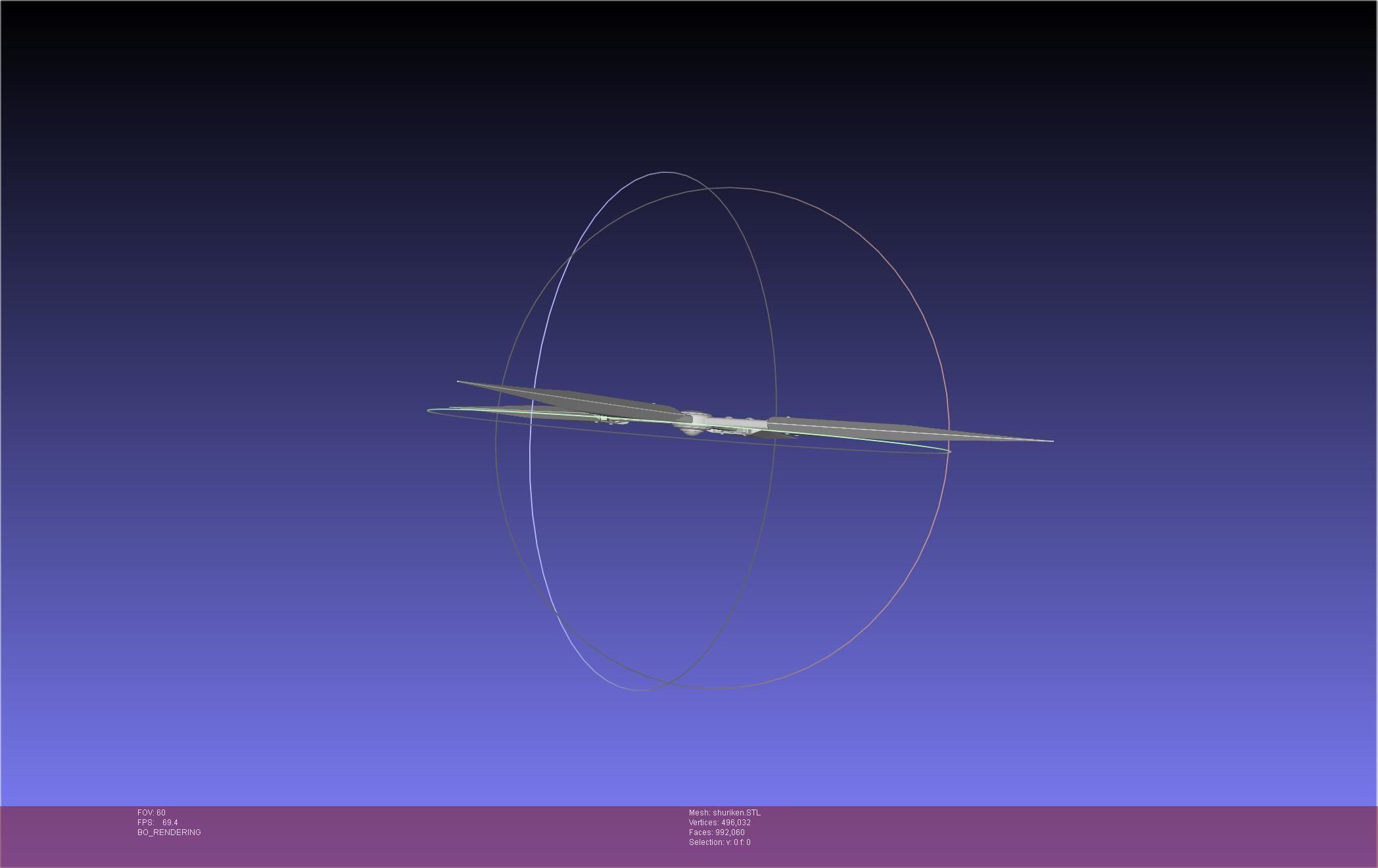 Final Fantasy VII Yuffie Shuriken 3D print model_9