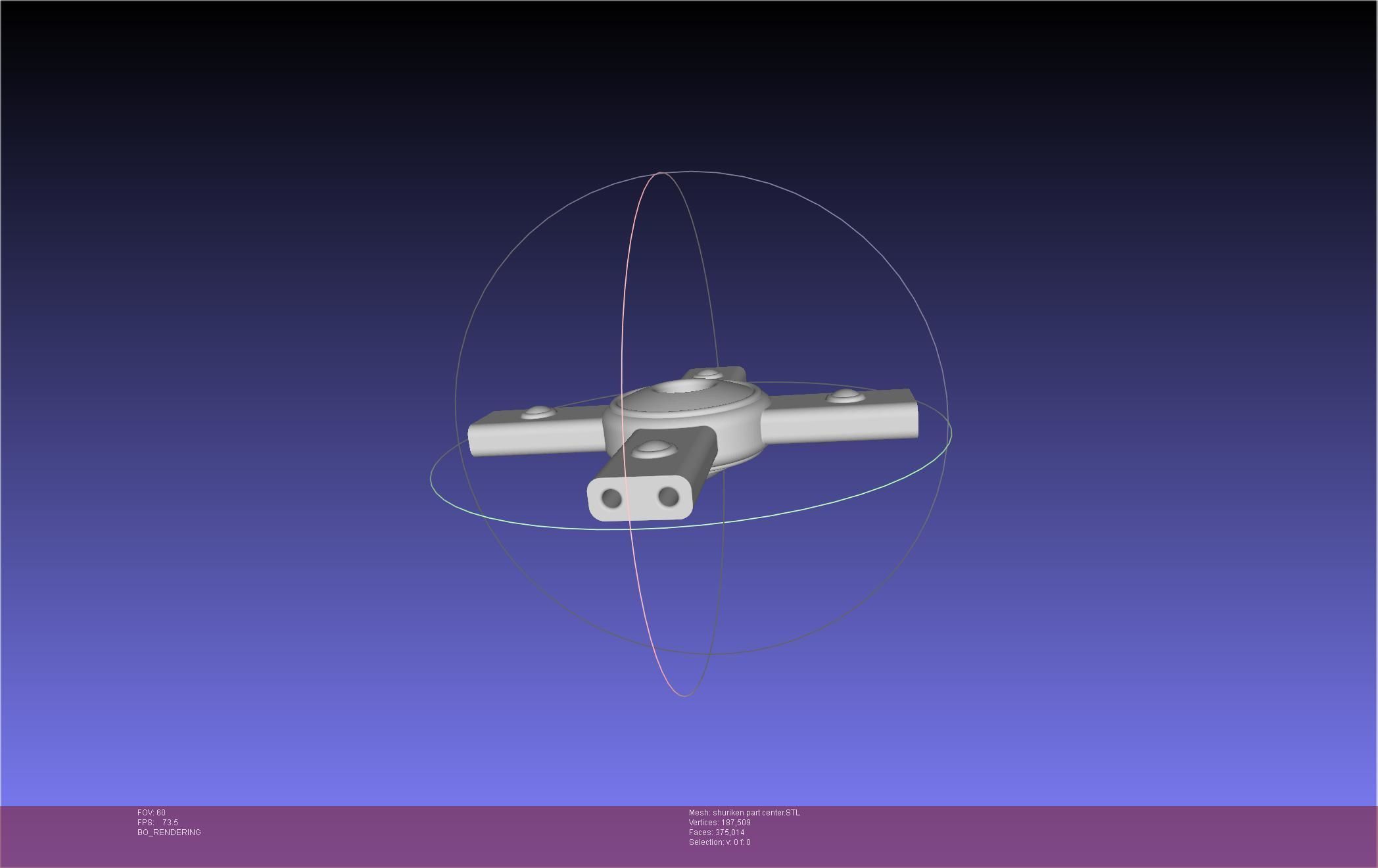 Final Fantasy VII Yuffie Shuriken 3D print model_25