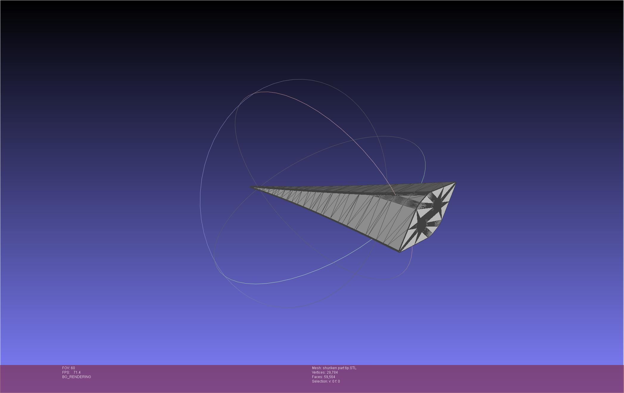Final Fantasy VII Yuffie Shuriken 3D print model_42