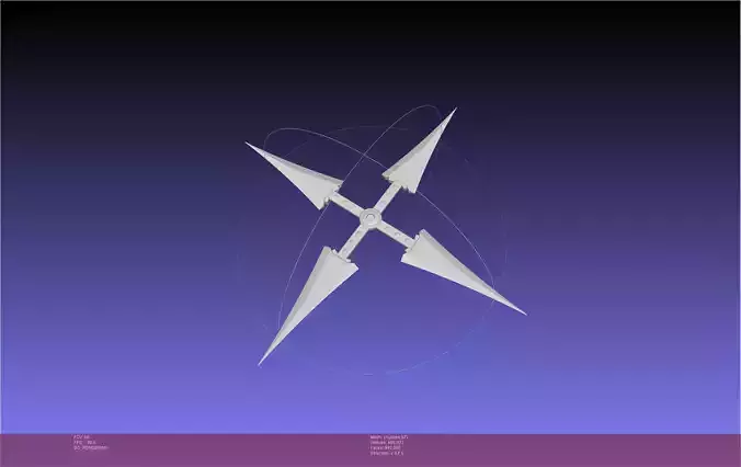 Final Fantasy VII Yuffie Shuriken 3D print model