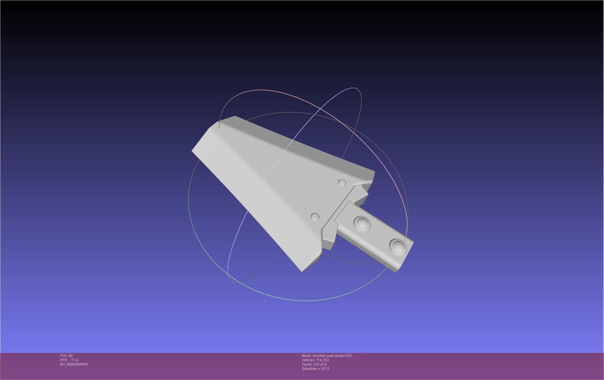 Final Fantasy VII Yuffie Shuriken 3D print model_32