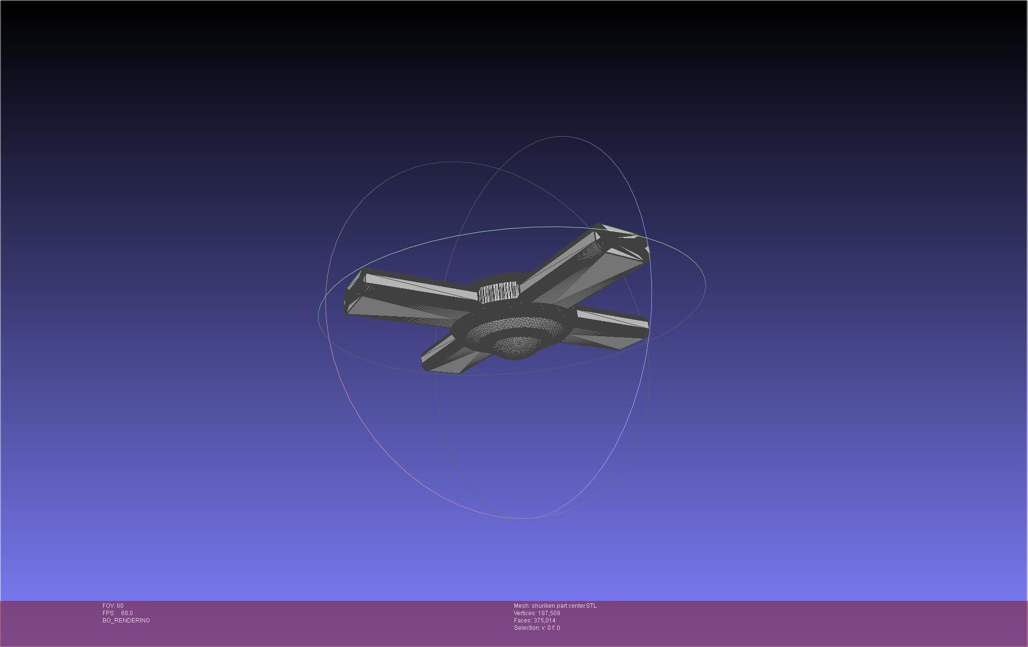 Final Fantasy VII Yuffie Shuriken 3D print model_28