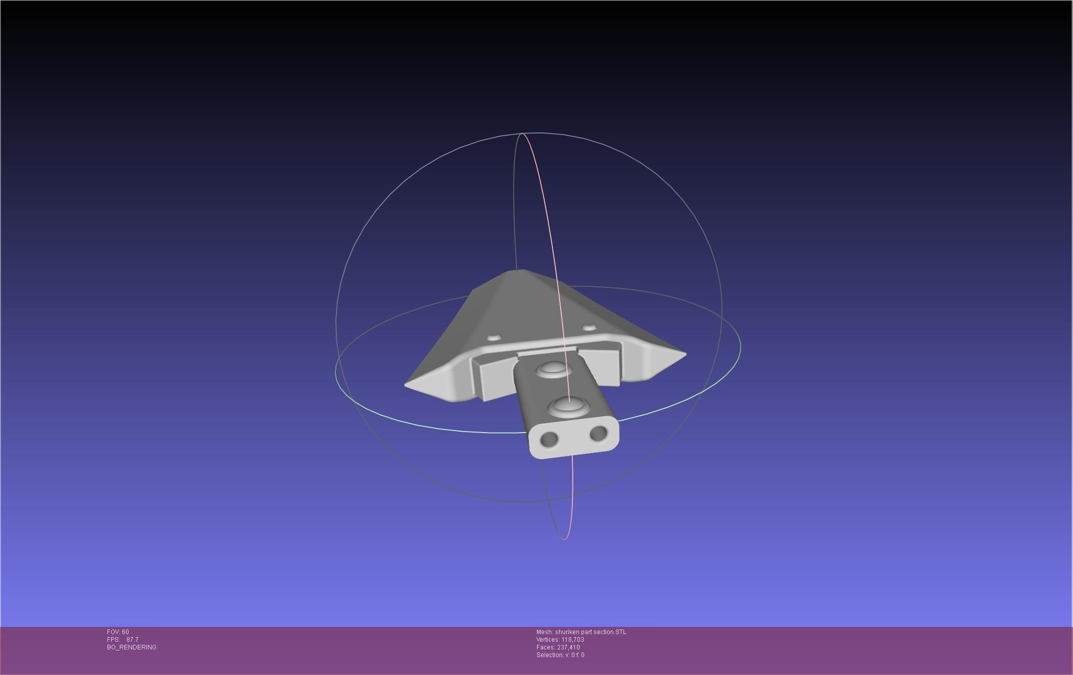 Final Fantasy VII Yuffie Shuriken 3D print model_31