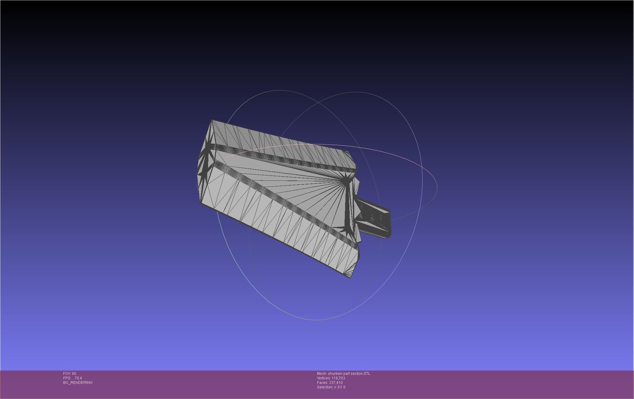 Final Fantasy VII Yuffie Shuriken 3D print model_33