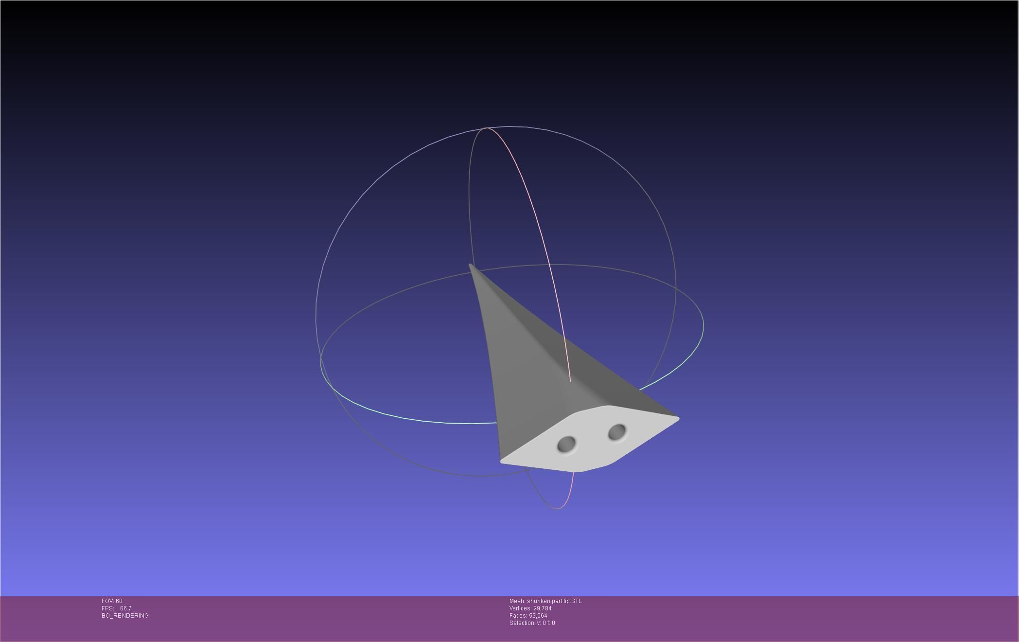 Final Fantasy VII Yuffie Shuriken 3D print model_38