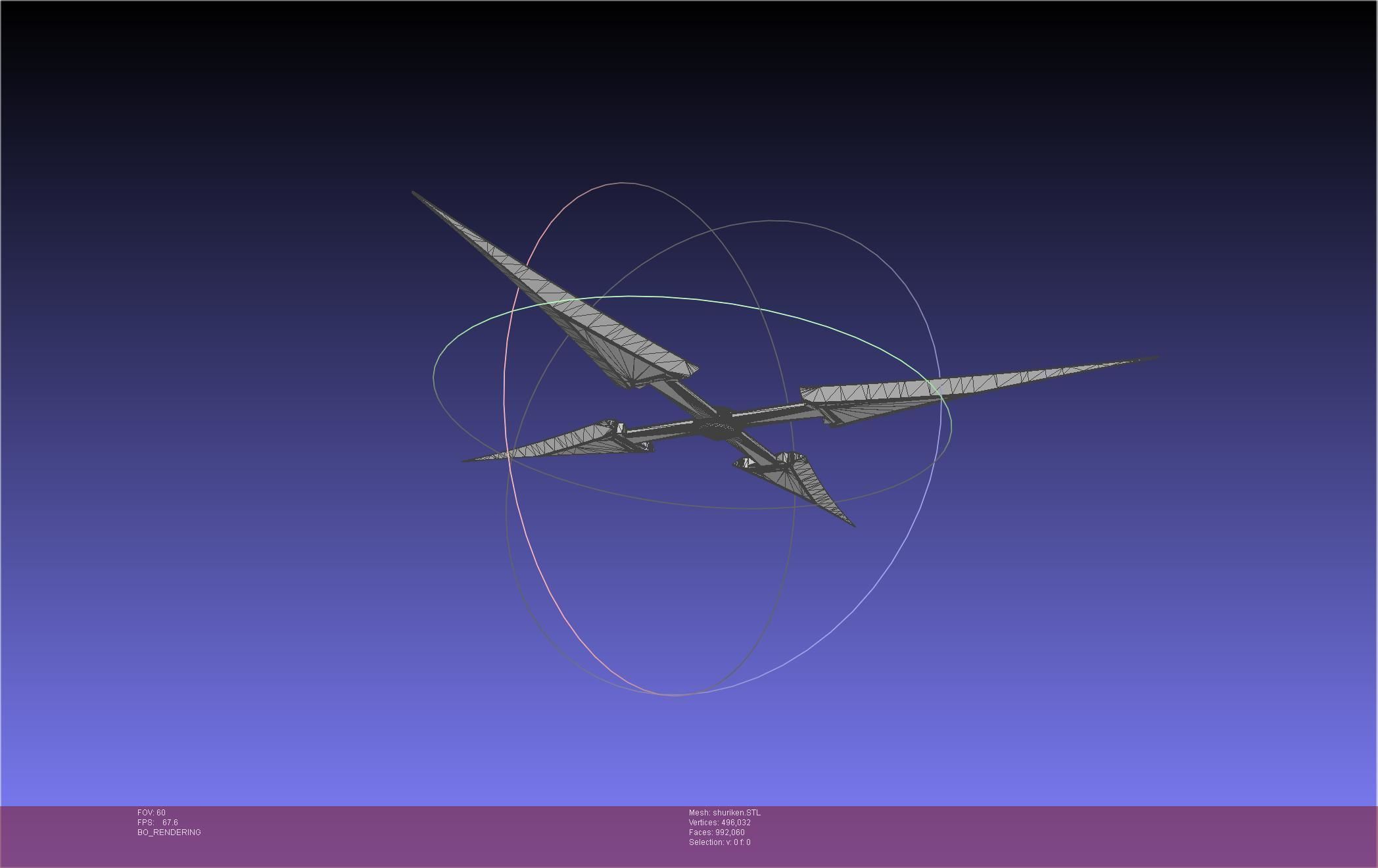 Final Fantasy VII Yuffie Shuriken 3D print model_20