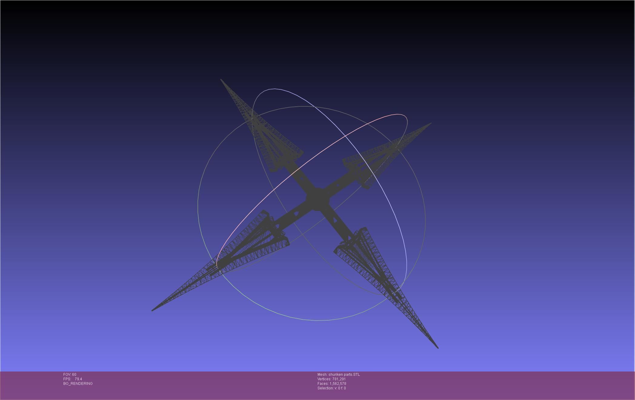 Final Fantasy VII Yuffie Shuriken 3D print model_51