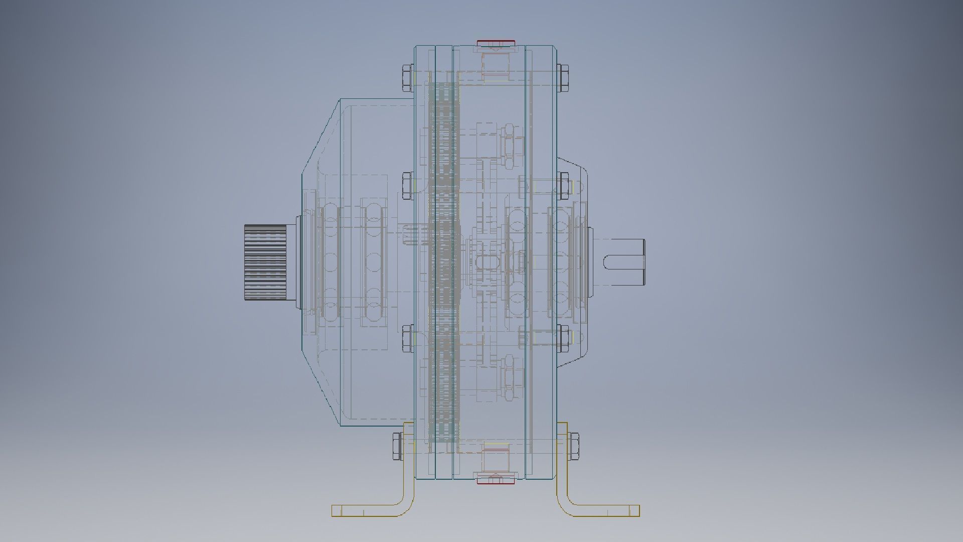 Reduce gearbox 3 d model 3D model_9