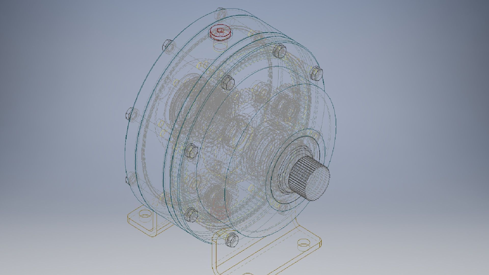 Reduce gearbox 3 d model 3D model_7