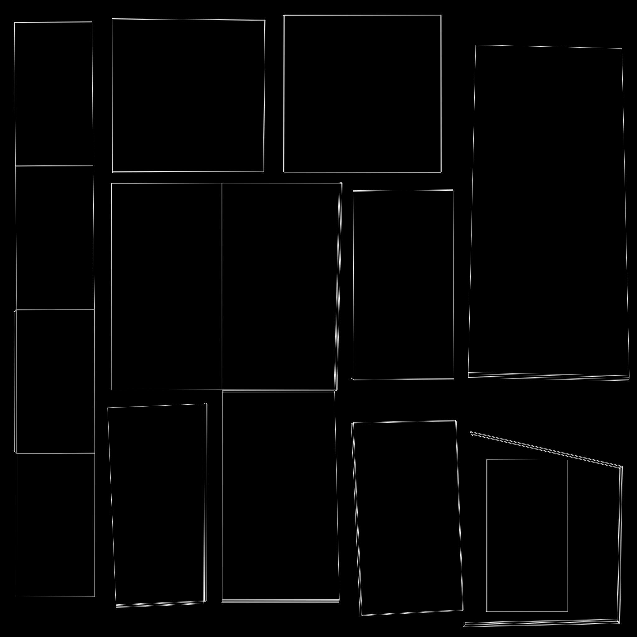 Cardboard Box Half open Low-poly 3D model_3