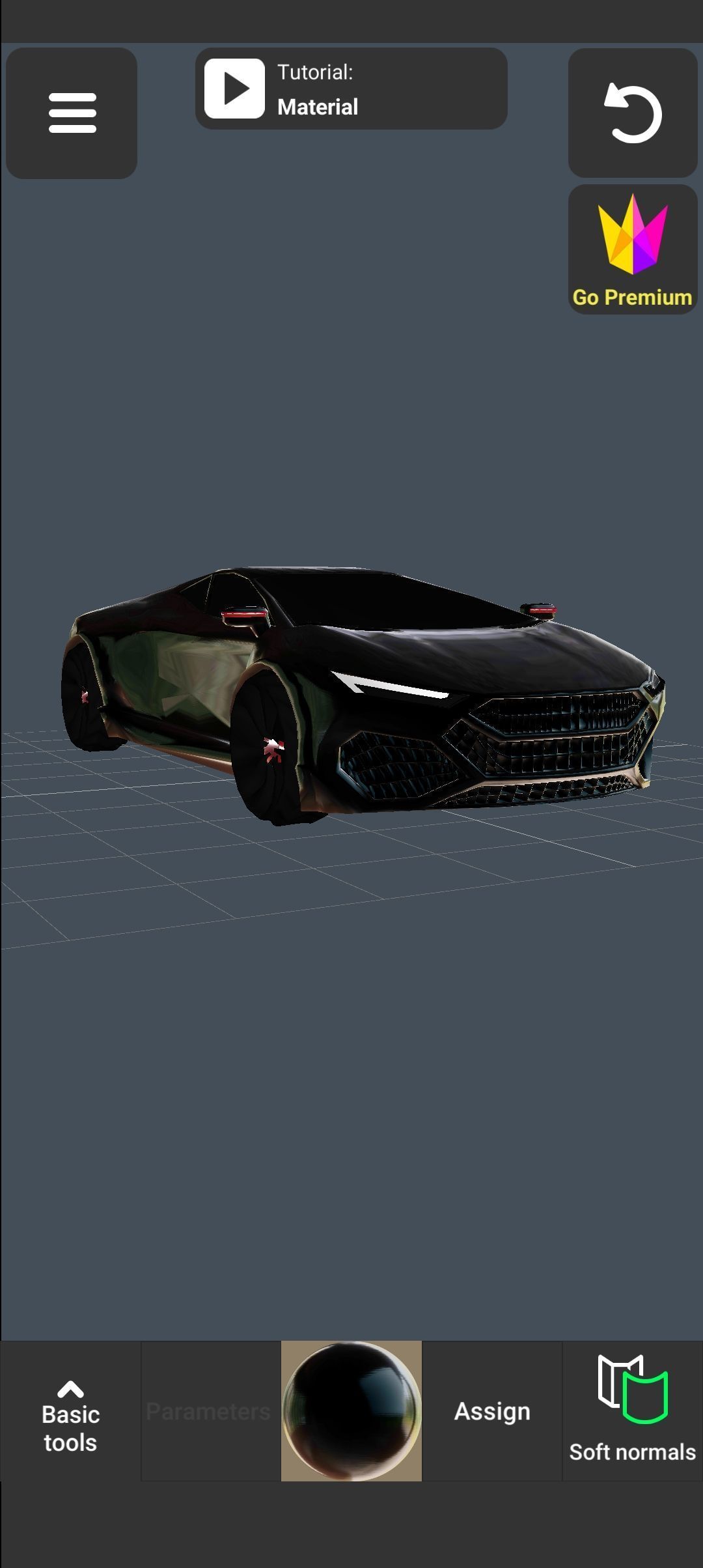 Avtomobil dizayni  Low-poly 3D model_1