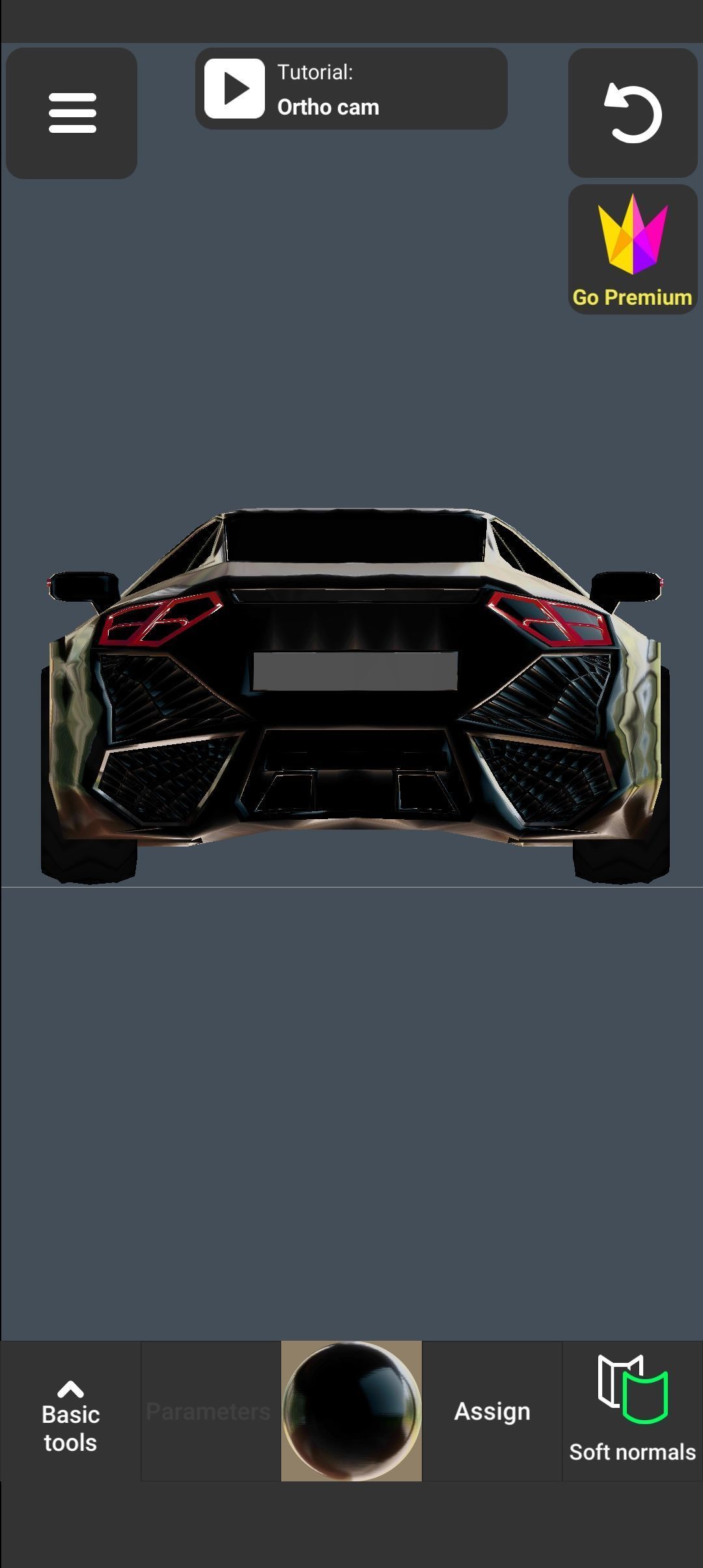 Avtomobil dizayni  Low-poly 3D model_9