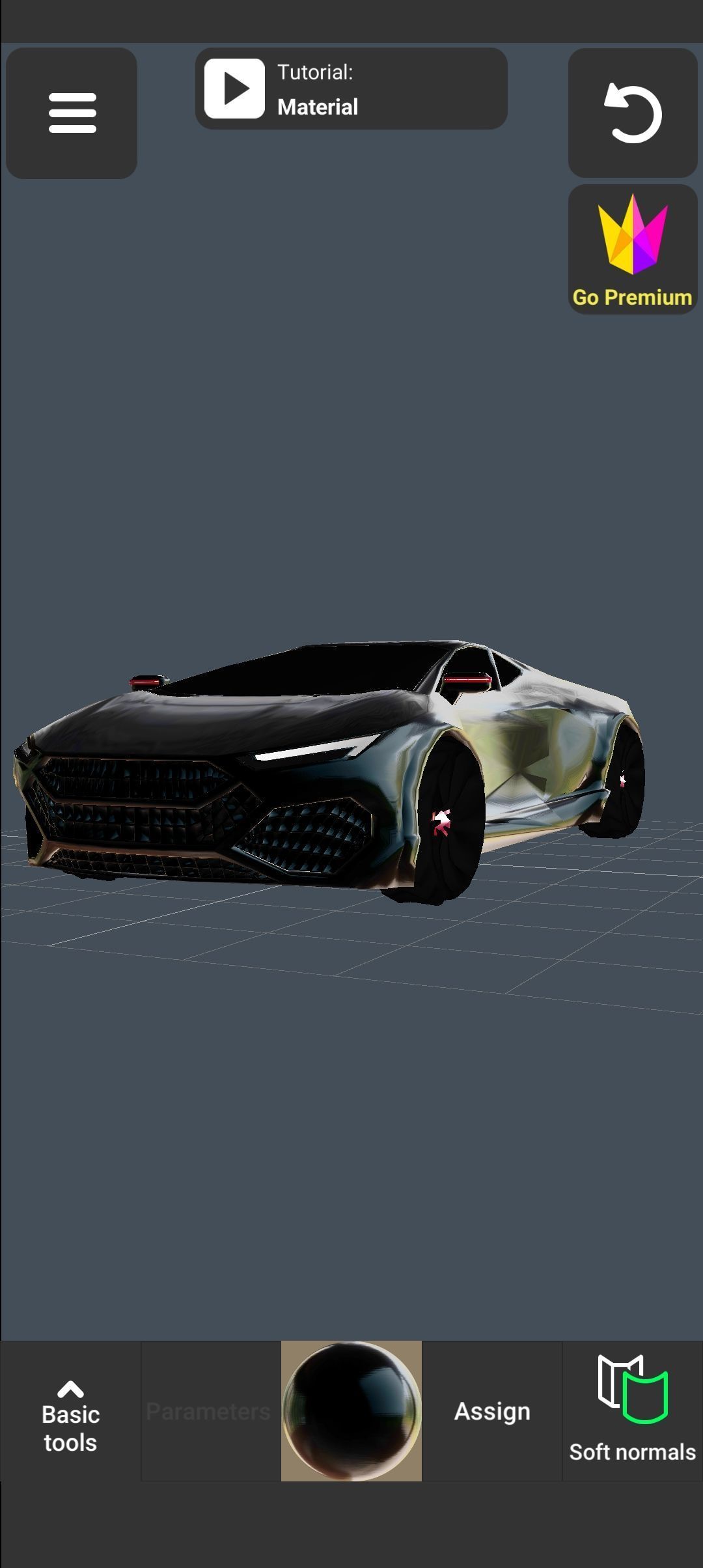 Avtomobil dizayni  Low-poly 3D model_3