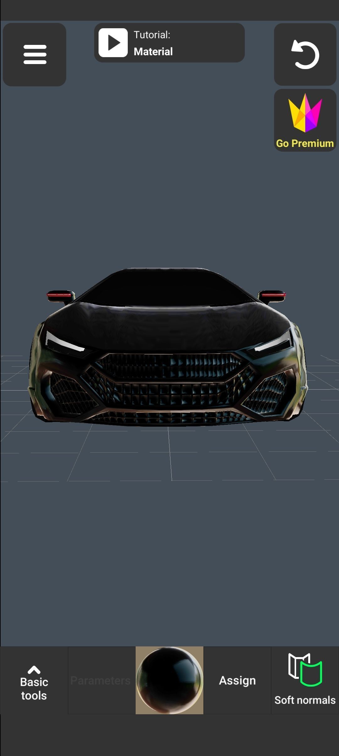 Avtomobil dizayni  Low-poly 3D model_2